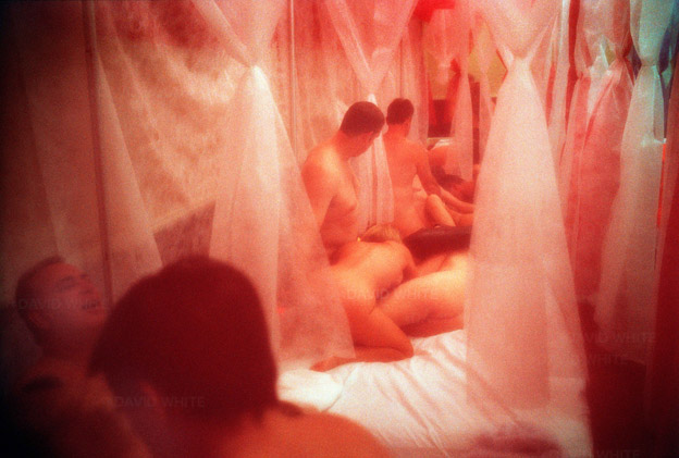 Swingers convention, New Orleans, USA. Orgy room.