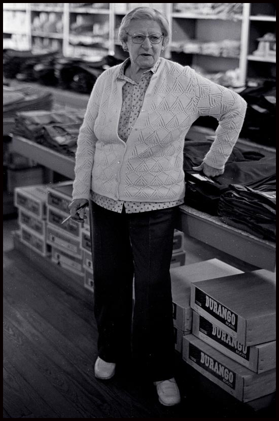Owner of Western wear shop, Texas 1980 © John MacPherson