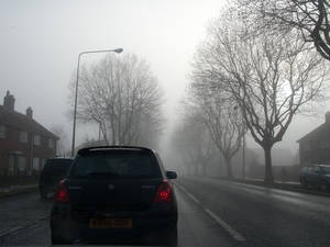 A cold and grey foggy day looked rather less inspiring than bright sunshine.......