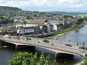 A high viewpoint above the town...