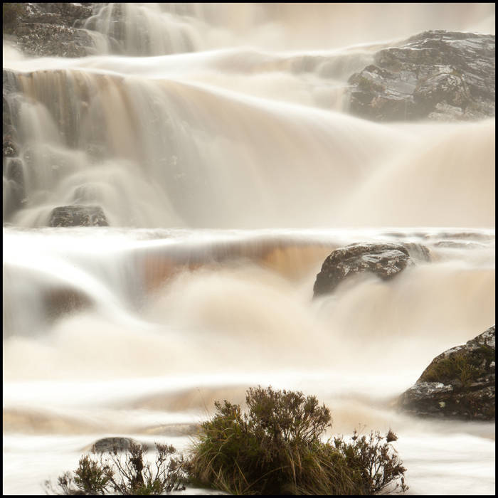 Spate river thundering down a glen, Wester Ross © John MacPherson