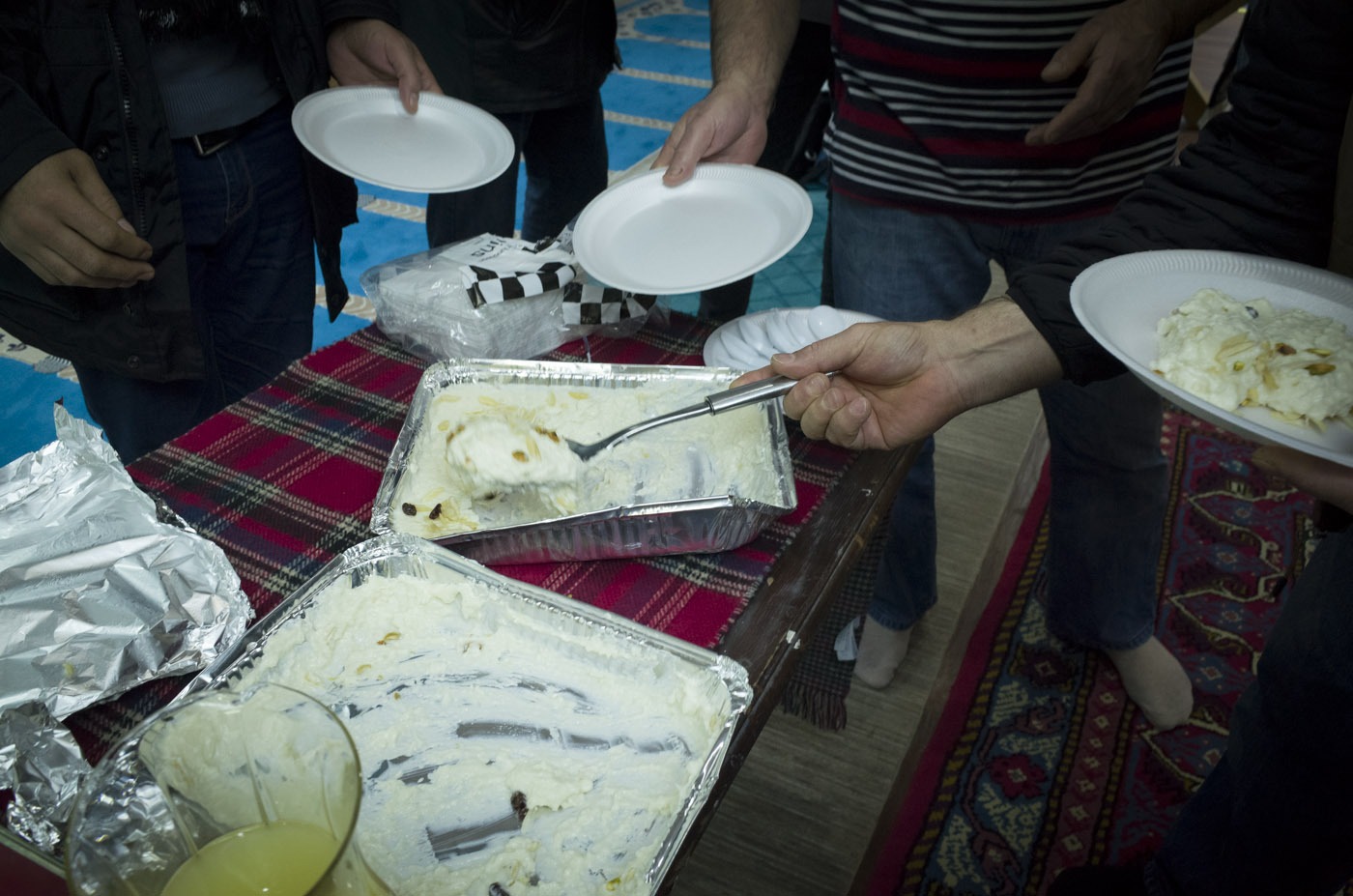 Rice pudding, Inverness Masjid, Inverness, Scotland, February 2015 Image ©John MacPherson
